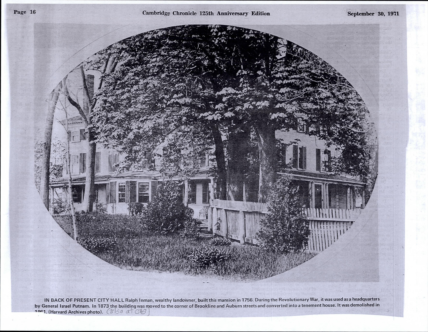 15 Inman St - Inman House - Exterior View · C-DASH · Cambridge ...